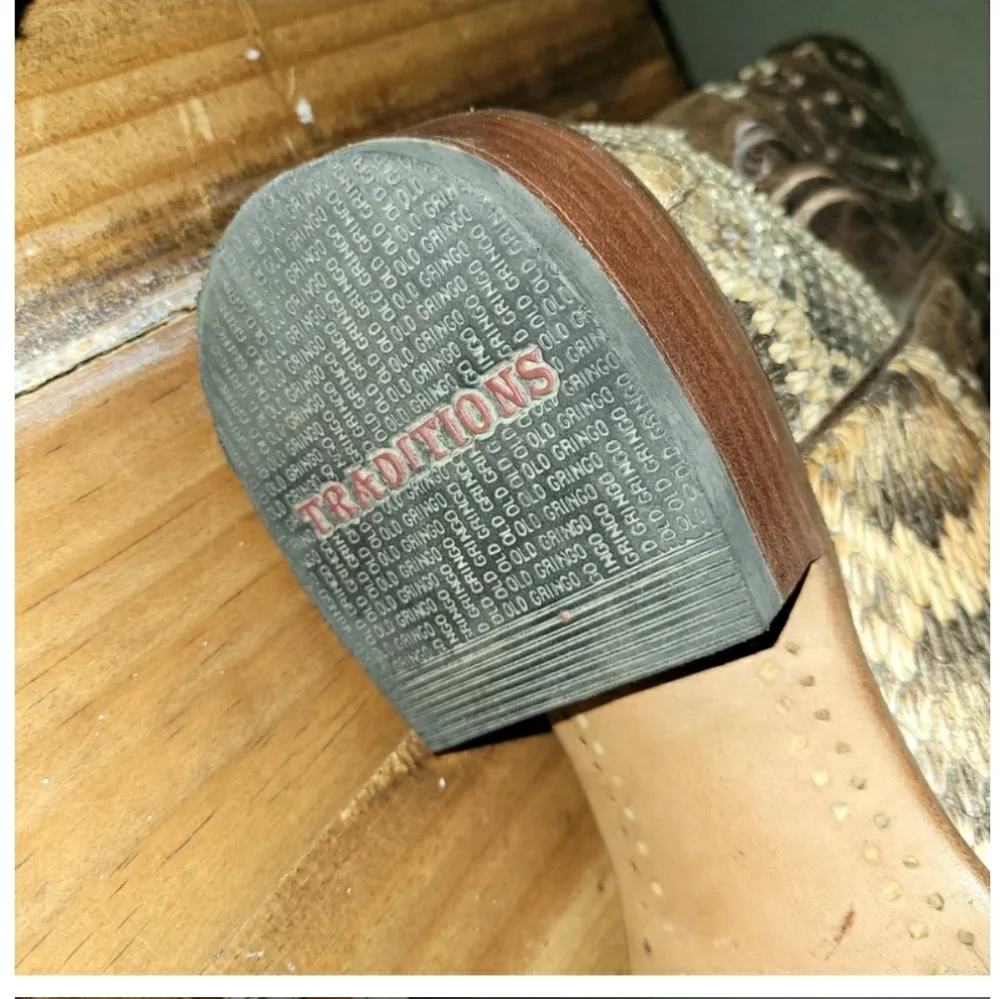Gringo Traditions Snake Skin Boots - Picture 7 of 8